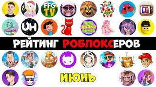 Рейтинг каналов роблокс  Roblox  ИЮНЬ 2024. Рейтинг роблоксеров.