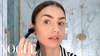 Lily Collinss Day-to-Night French Girl Look  Beauty Secrets  Vogue