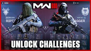 ALL MW3 Operator Unlock Challenges How to Unlock Modern Warfare 3 Operators