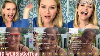 REESE WITHERSPOON GOES LIVE ON INSTAGRAM WITH JLO ND DISCUSS LIVING LIFE UNDER QUARANTINE WITH A-ROD