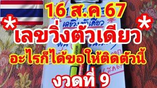 เลขวิ่งตัวเดียว เข้ามาแล้ว 9 งวดซ้อน ซื้ออะไรก็ได้ขอให้ติดตัวนี้ 16867