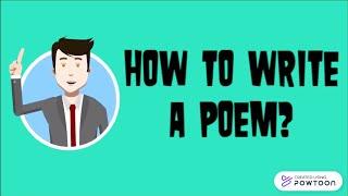 HOW TO WRITE A POEM IN 12 STEPS?  TEACHER JACKIE