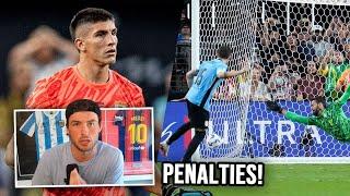 RONALDINHO WAS RIGHT URUGUAY VS BRAZIL LIVE PENALTIES REACTION