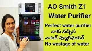 AO Smith Z1   The perfect water purifier  No Wastage of water