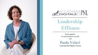 Leadership Efficace - Video Lezione 8