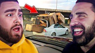 LosPollosTV And Dad React To Best Of New Jersey Drivers Road Rage Accidents and Convenient Cops