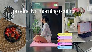 7am productive morning routine  my 8 step routine before work  wellness self-care and growth