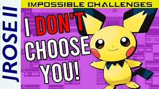 Can you beat Pokemon GoldSilver with Just a Pichu?