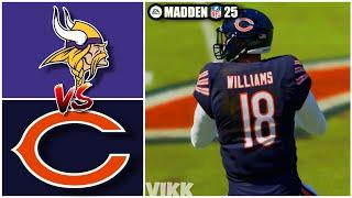 Vikings vs Bears Week 12 Simulation Madden 25 Rosters