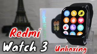 Redmi Watch 3 Unboxing Smart Watch Bluetooth phone call 1.75 AMOLED display 5ATM