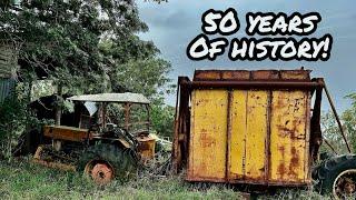 Will it START? 50yr Old Tractor Haul Out Machine SITTING for YEARS