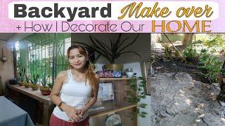 Backyard Make over  How I Decorate Our Home #backyardmakeover #decoratinghome #mommyangelsvlog