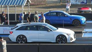 RS6 Audi vs BMW M3 - drag race