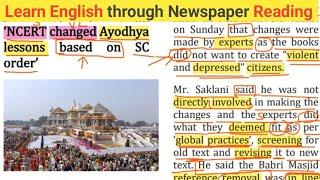 Learn to Read English  The Hindu Analysis  NCERT Changed Class 12 Political Science Syllabus