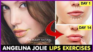 Angelina Jolie lips Exercises  Get Fuller lips Sexy Lips Plump lips Pinkish Lips