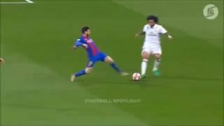 Messi elbowed by Marcelo El Classico 2017