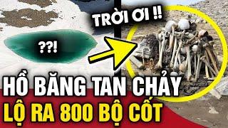 Chiếc hồ băng TAN CHẢY làm lộ ra 800 BỘ XƯƠNG bị chôn vùi ở độ cao HƠN 5000 MÉT  Tin 3 Phút