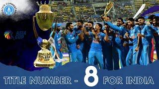 #Teamindia annihilates Sri Lanka to win the 8th title  Asia Cup 2023