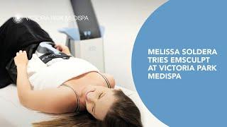 Melissa Soldera tries Emsculpt at Victoria Park Medispa