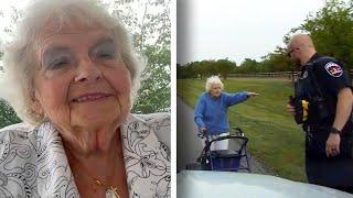 Officer Helps Elderly Woman Get to Her Hair Appointment