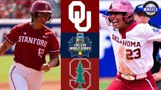 #1 Oklahoma vs #9 Stanford  WCWS Bracket Final  2023 College Softball Highlights