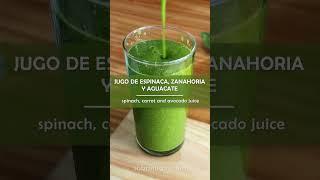 Spinach Carrot and Avocado Juice #shorts