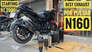 Best Exhaust for Pulsar N160  Starting at 2000-  karol bagh  #theprincezone #pgx #exhaust