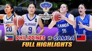PHILIPPINES vs SAMOA REVENGE GAME FULL HIGHLIGHTS  SEPT 112022  BRONZE MEDAL MATCH  FIBA U18
