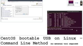CentOS USB on Linux  Command line method