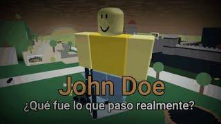 ¿Quién es John Doe?  El antiguo Roblox