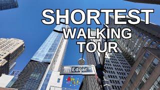 NEW YORK CITY Walking Tour 4K - SHORTEST WALKING TOUR