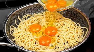 Do you have pasta and eggs at home? Inexpensive and delicious recipe