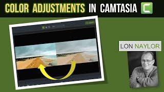 Color Adjustment Correction Effect in Camtasia Tips