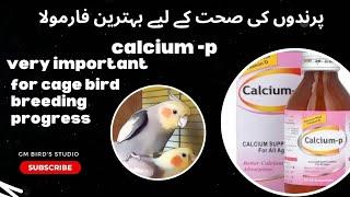 best calcium + vitamin D syrup for birds breeding & health benefits and use  @g.mbirdsStudio