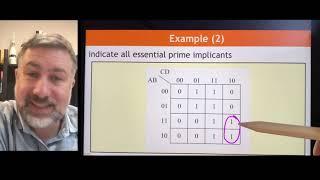 K-maps 3 Essential Prime Implicants