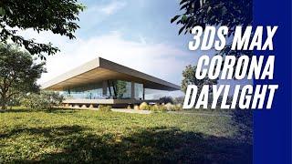 3D Tutorial   3ds Max  + Corona Render  Exterior daylight lightning 