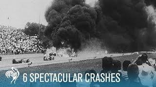 6 Spectacular Car Crashes Grand Prix Drivers  British Pathé