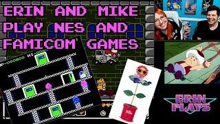 Erin Plays and Mike Matei play Wacky Races Yume Penguin Monogatari and more NES & Famicom