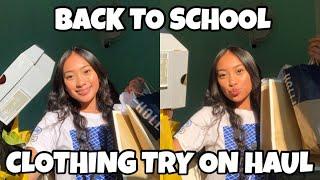 back to school clothing haul try-on