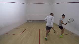 Squash Miguel Rodriguez training with Mohamed Elkeiy