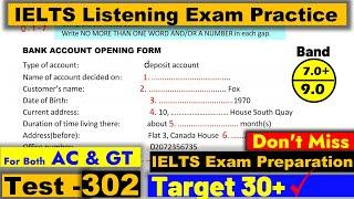 IELTS Listening Practice Test 2023 with Answers Real Exam - 302 