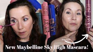 NEW Maybelline Sky High *colorful* Mascara I cannot put these down  DRUGSTORE MONTH