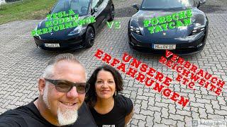 User Erfahrung Porsche Taycan vs Tesla Model 3 Performance