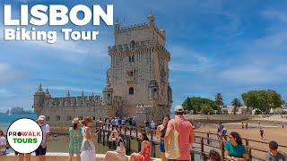 Lisbon Portugal Bike Tour 4K with Captions