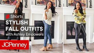 3 Trendy Fall Outfits with Ashley Empowers  JCPenney #Shorts