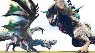 NEW INSANE OP MHW MOD - ALATREON  ARK Dino Battle