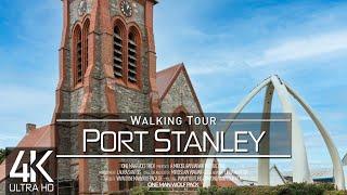 【4K 60fps】 VIRTUAL WALKING TOUR  «Stanley - Falkland Islands 2023»  ORIGINAL SOUNDS  UHD ASMR