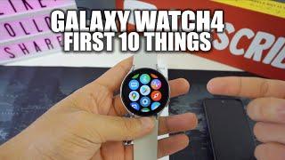 Samsung Galaxy Watch 4 - First 10 Things To Do