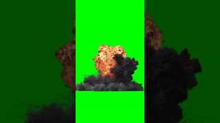 explosion on green screen footage #shortsfeed #shortvideo #animation #greenscreen #greenscreenvideo