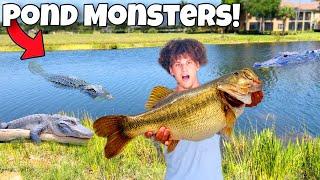 I Caught MONSTER FISH In ALLIGATOR INFESTED Waters